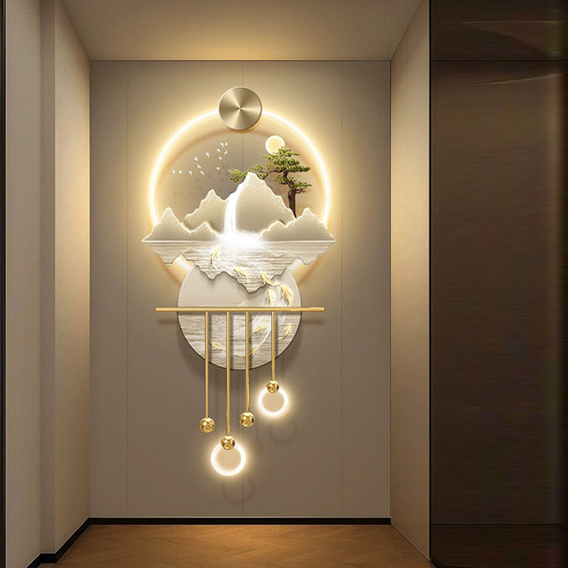 2024 New Mannequin Acrylic Crystal Portray LED Wall Artwork for Dwelling Room Entrance - Dwelling Decor Mural